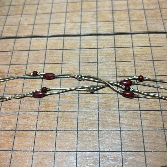 Enameled Metal Pendant 18”L Necklace w 3 Bangles 2.75”D Classy Bohemian EVC - Picture 13 of 16